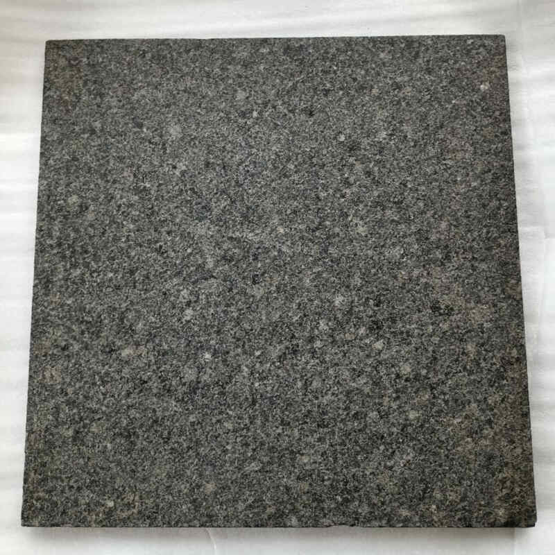 Rajasthan Black Granite Flamed Tile